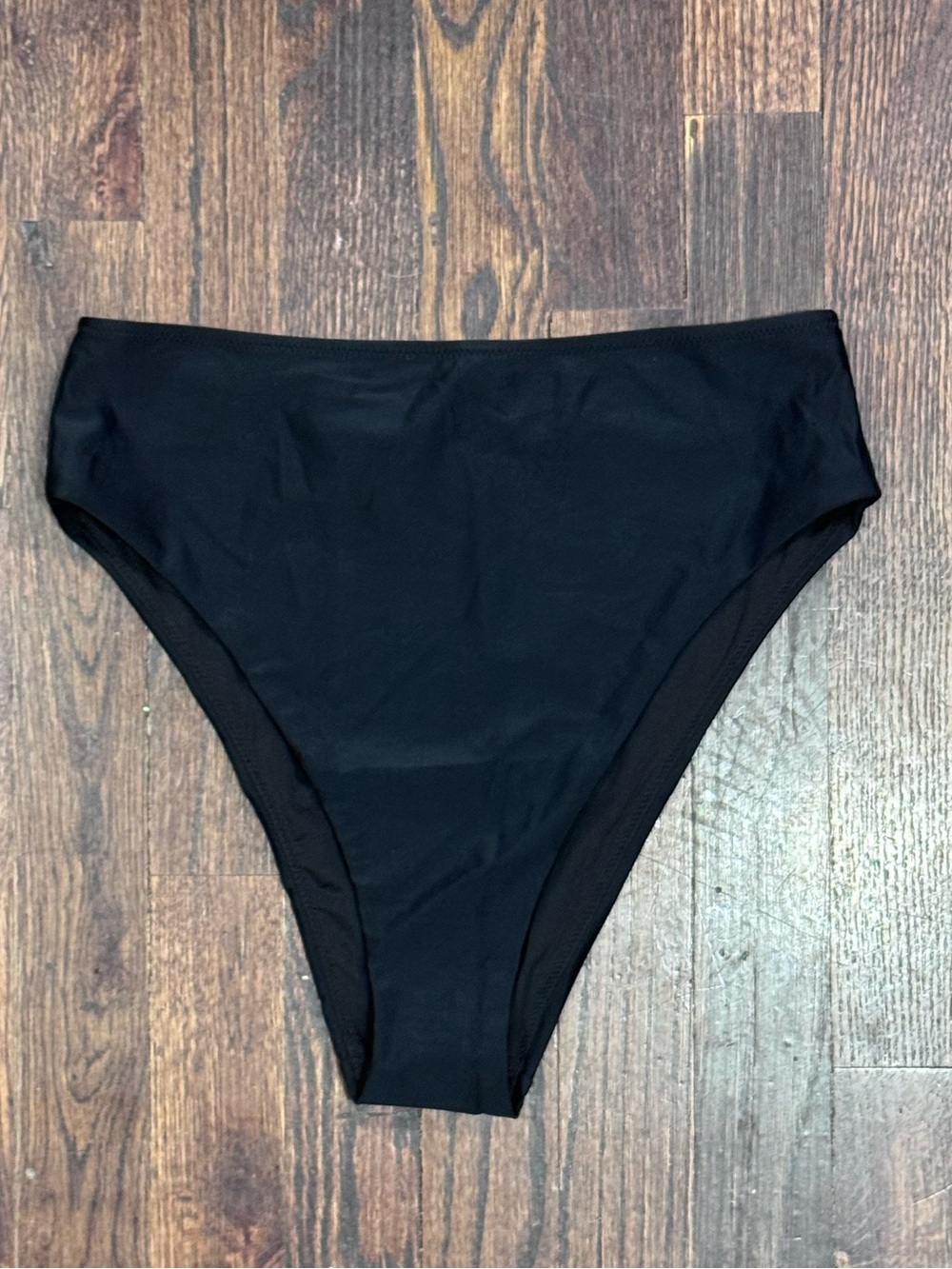 aerie Black High-Waist Cheeky Bikini Bottom